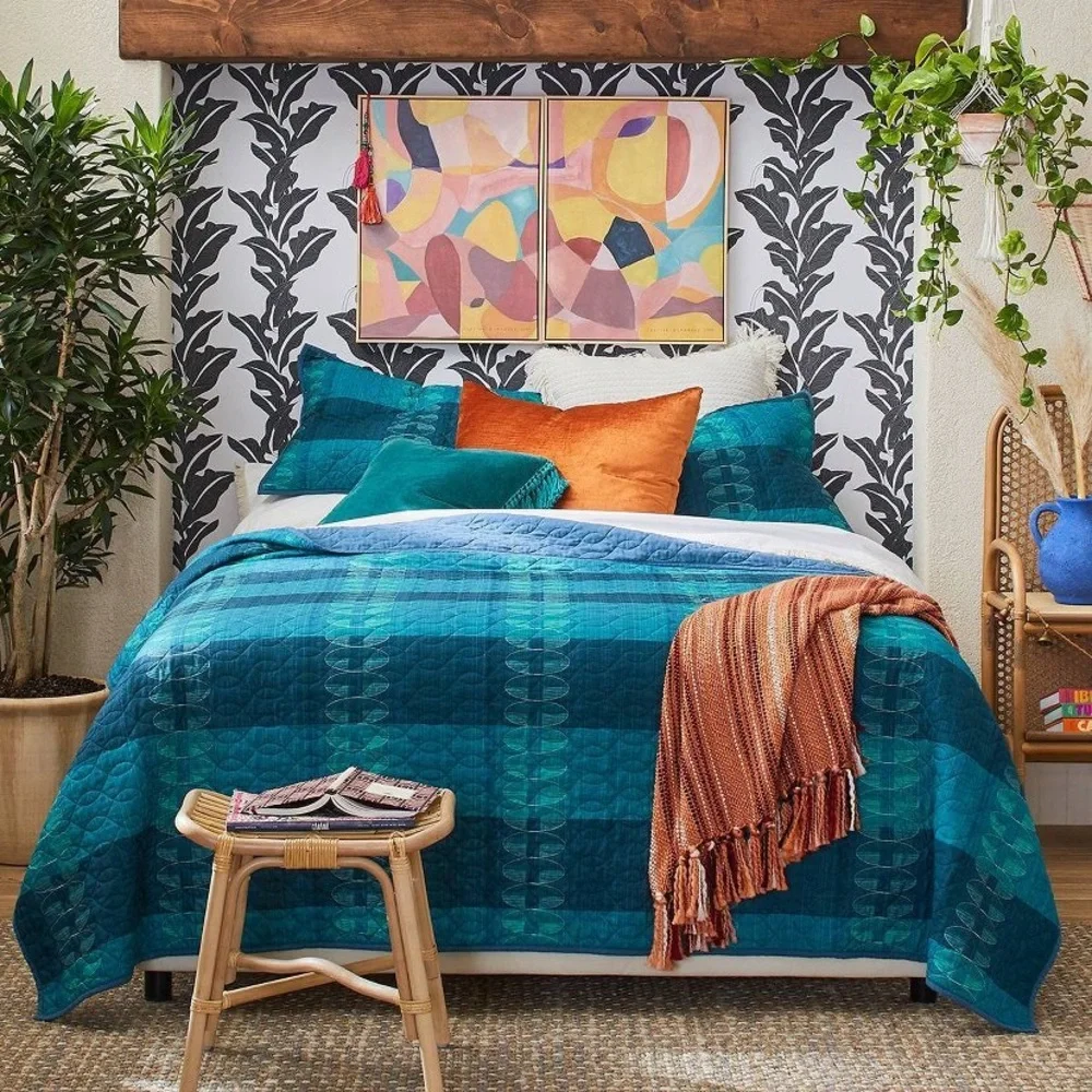 2!!!! JUNGALOW x OPALHOUSE NEW Botanical leaf peel and stick wallpaper